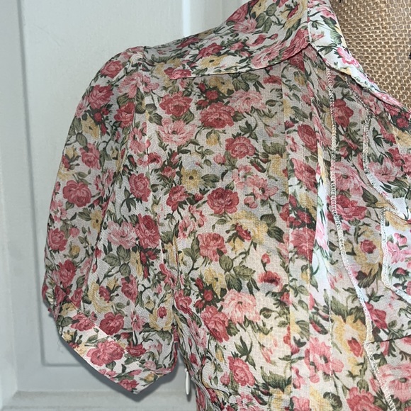 Floral Print Ruffled Dress - Picture 4 of 13